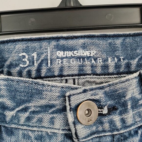 Quiksilver Regular Fit 100% Cotton High-Rise Straight Leg Denim Jeans 31 Women - Picture 9 of 15